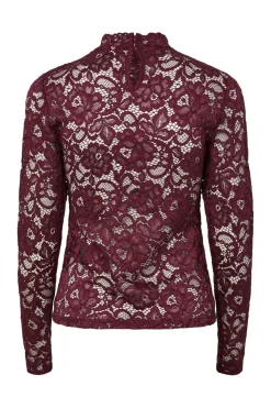 Clearance lacey Ls Lace Top Bluser & Skjorter