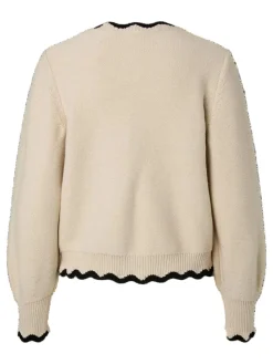 YAS Cardigans|Ammevenligt Tøj<lelu Ls Bow Knit Cardigan