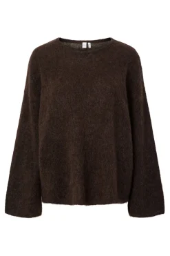Online limo Ls Mohair Blend Knit Pullover Strik|Bluser & Skjorter