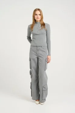 Outlet Yasmiagz Zipper Pullover 10909819 Bluser & Skjorter|Strik