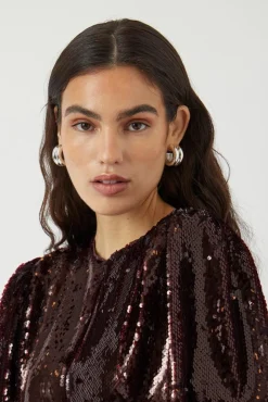 YAS T-Shirts & Toppe<royalina 2/4 Sequin Top