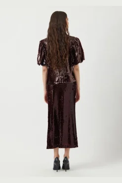 YAS Nederdele<royalina Hmw Sequin Ankle Skirt -Show