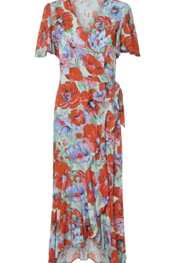 YAS Kjoler<sirima Ss Wrap Long Dress