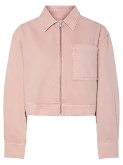 YAS Overtøj & Jakker<sun Ls Crop Denim Jacket Fest