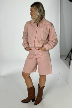 YAS Overtøj & Jakker<sun Ls Crop Denim Jacket Fest