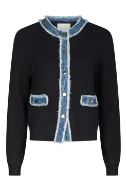 Neo Noir Cardigans<Zelma Knit Denim Cardigan 167245
