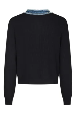 Neo Noir Cardigans<Zelma Knit Denim Cardigan 167245